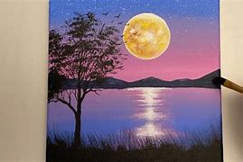 Image result for Bob Ross Moon Paintings