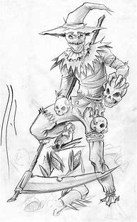 Image result for Creepy Scarecrow Sketches
