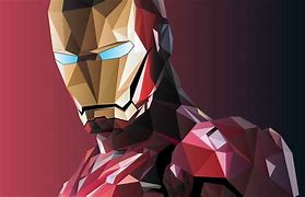 Image result for Low Poly Iron Man