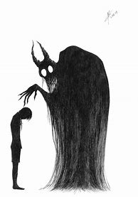 Image result for Black and White Creepy Drawings