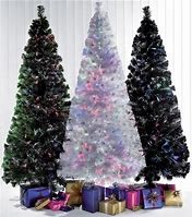 Image result for Black White Fibre Optic Christmas Tree