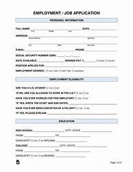 Image result for Job Application Form Print Out
