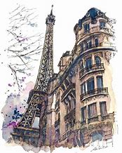 Image result for Architectural Sketches Watercolor