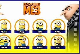 Image result for Despicable Me Minions Names