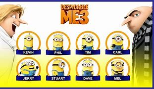 Image result for What Are All the Minions Names in Despicable Me