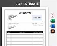 Image result for Job Estimate Template Free Download