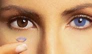 Image result for Blue Contact Lenses On Brown Eyes
