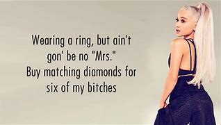 Image result for Ariana Grande 7 Rings Quotes