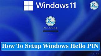 Image result for Windows Hello Pin Setup