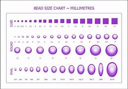 Image result for Free Printable Bead Size Chart