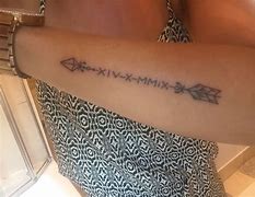 Image result for Arrow Tattoo Roman Numeral