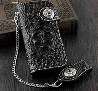 Image result for leather wallets chain