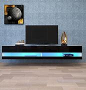 Image result for TV Floating Wall Unit with LED Lights
