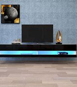 Image result for Black LED TV Stand