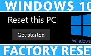 Image result for Restore This PC to Factory Settings