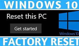 Image result for How to Reset Your PC