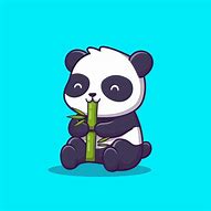 Image result for Kawaii Panda Eating Bamboo