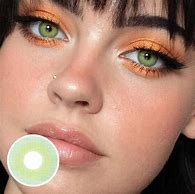 Image result for Yellow and Green Contact Lenses