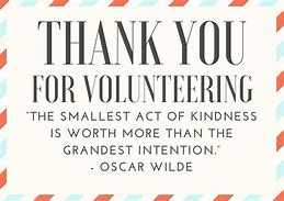 Image result for Volunteer Thank You Note