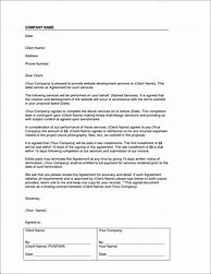 Image result for Letter of Agreement for Services