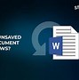 Image result for Recover Microsoft Document Unsaved