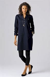 Image result for Long Sleeve Tunic Dress with Leggings