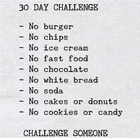 Image result for 30-Day Challenge No Bread