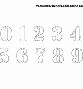 Image result for 4 Inch Number Stencils Printable