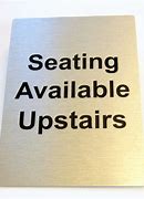 Image result for Additional Seating Arrow Sign