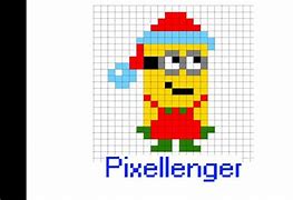 Image result for Christmas Minion Pixel Art