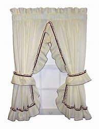 Image result for Country Style Tie Back Curtains