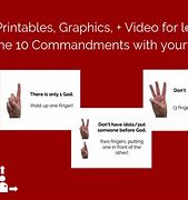 Image result for 10 Commandments Handprint Craft