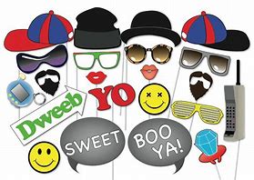 Image result for 90s Hip Hop Themed Photo Booth Props