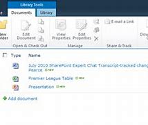 Image result for SharePoint 2010 Document Library