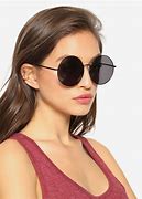 Image result for Black Round Frame Sunglasses