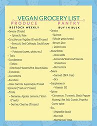 Image result for Vegan Shopping List