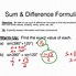 Image result for Sum and Difference