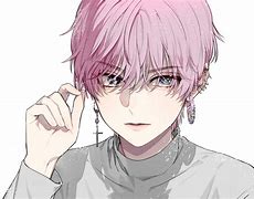 Image result for Anime Boy with Pink Eyes