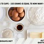 Image result for 150 Grams to Cups