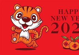 Image result for Cartoon Tiger Happy New Year