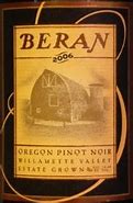 Image result for Beran Pinot Noir Estate Grown