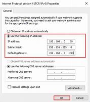 Image result for Manual IP Settings