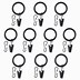 Image result for Black Curtain Rings with Clips