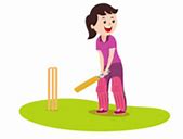 Image result for Cricket Girl Cartoon