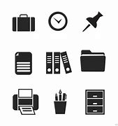 Image result for Office Icon Black