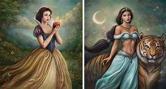 Image result for Disney Princess Painting