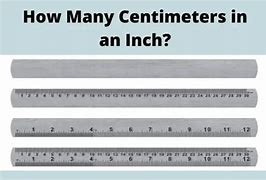 Image result for How Many Centimeters Make 1 Inch