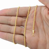 Image result for 14K Yellow Gold Rope Chain
