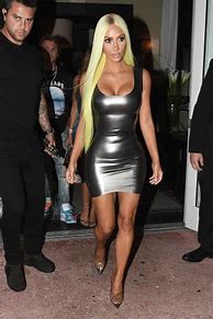 Image result for Kim Kardashian Black Leather