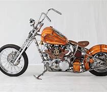 Image result for Orange Motorcycle Chopper